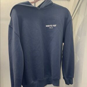 White Fox Navy Hoodie